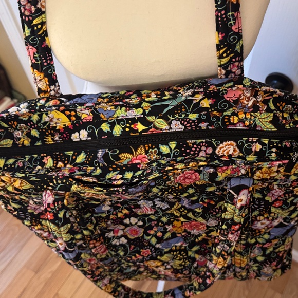 Vera Bradley Black Floral Tote - Picture 3 of 11